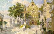 Robert Wadsworth Grafton Saint Roch Cemetery Chapel and Campo Santo oil painting